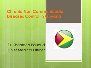 Chronic Non Communicable Diseases in Guyana