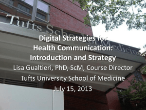 Slides - Digital Strategies for Health Communication