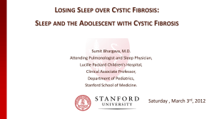 Losing Sleep Over Cystic Fibrosis