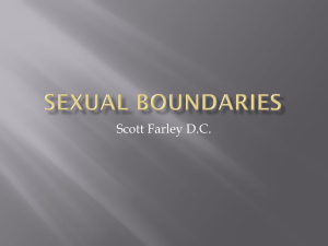 Sexual boundaries