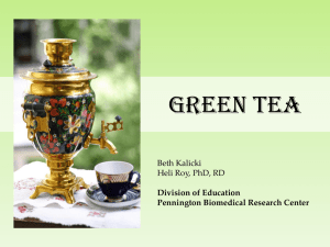 Green Tea - Pennington Biomedical Research Center