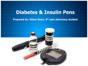 Diabetes & Insulin Pens