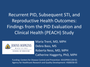 Recurrent PID, Subsequent STI, and Reproductive Health Outcomes