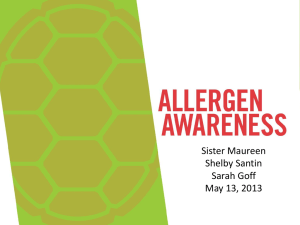 Allergen Awareness - University of Maryland Dining Services