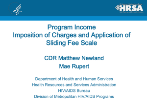 Program Income, Imposition of Charges and