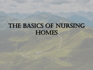 The Basics of Nursing Homes