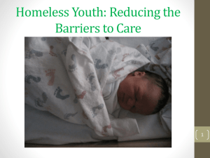 Causes of Homelessness - JHU Adolescent Health Leadership