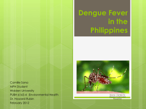 Dengue Fever in the Philippines - Environmental Public Health Today
