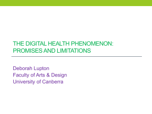 The Digital Health Phenomenon: Promises and Limitations