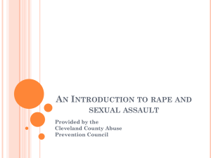 Rape and Sexual Assault What is it?