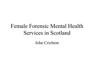 Female Forensic Mental Health Services in