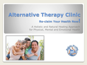 Alternative Therapy Clinic Re