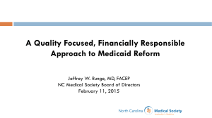 Medicaid Reform: Issues to Consider