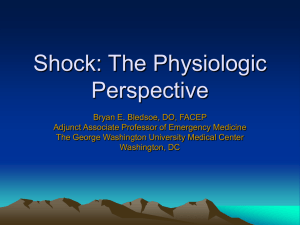 Shock: The Physiologic Perspective