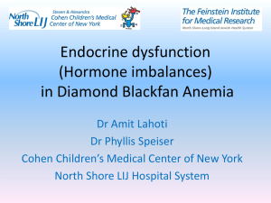 Endocrine dysfunction (Hormone imbalances) in Diamond