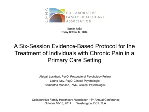 A Six-Session Evidence-Based Protocol for the Treatment of