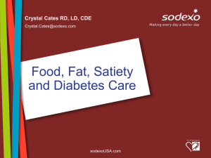 Food, Fat, Satiety & Diabetes Management Care