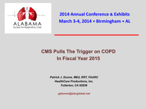 CMS Pulls the Trigger on COPD in 2015