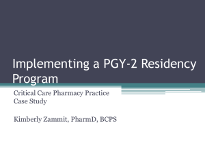 Implementing a PGY-2 Residency Program