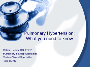 Pulmonary Hypertension: What you need to know