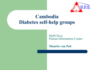 Cambodia Diabetes Self-Help Groups
