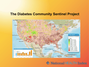 Gary Puckrein - Diabetes Community Sentenil Project Description