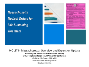 Presentation - Massachusetts Coalition for the Prevention of Medical