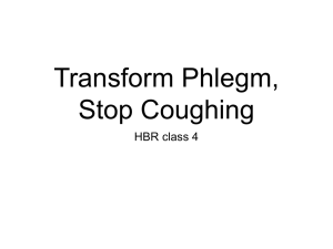 Transform Phlegm, Stop Coughing