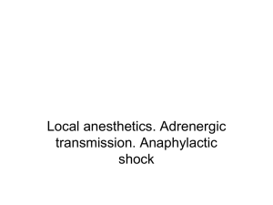Local anesthetics (LA)