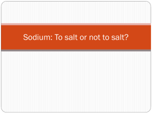 Sodium: