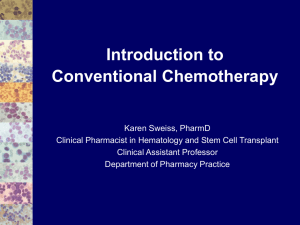 Review of Conventional Chemotherapy Drugs