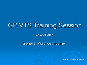 24th April 2012 - General Practice Income