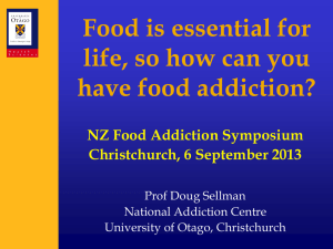 Food Addiction - University of Otago