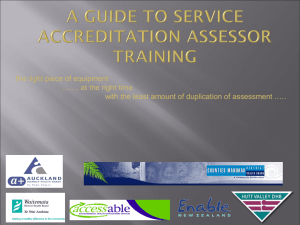 Accredited Equipment Assessor (AEA) Training