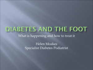 Diabetes and the foot