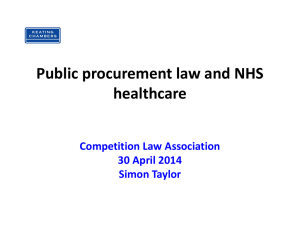 EU rules apply to healthcare - Competition Law Association