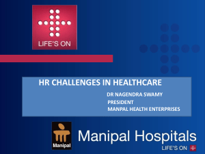 Nagendra Swamy - HR Challenges In Healthcare