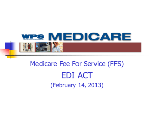 Medicare FFS EDI ACT