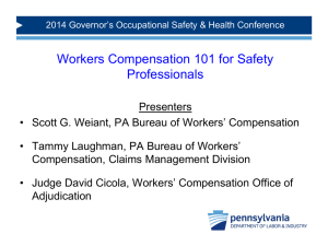 2014 PA Governor`s Occupational Safety & Health Conference