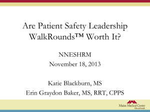 2013 Annual Meeting Patient Safety Leadership WalkRounds (2)