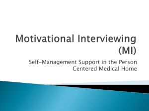Motivational Interviewing (MI)