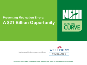 The Costs of Medication Errors