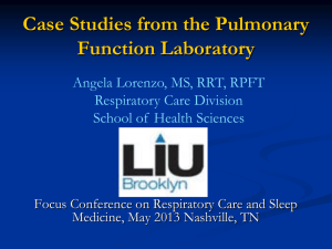 Case Studies from the Pulmonary Function Laboratory