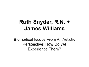Ruth Snyder, R.N. + James Williams