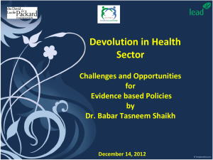 Challenges and Opportunities in Health