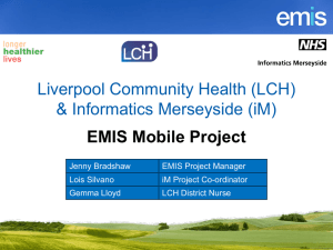 LCH EMIS Mobile Project