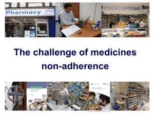 The challenge of medicines non-adherence