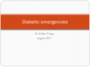Diabetic emergencies