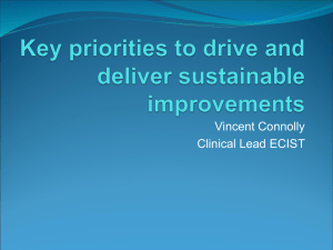 Key priorities to drive and deliver sustainable