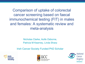 Cancer screening conference FIT review pre V3 NC